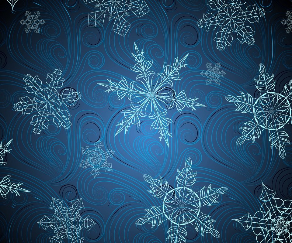 Обои текстура, снежинки, фон, узор, texture, snowflakes, background, pattern разрешение 3840x2400 Загрузить