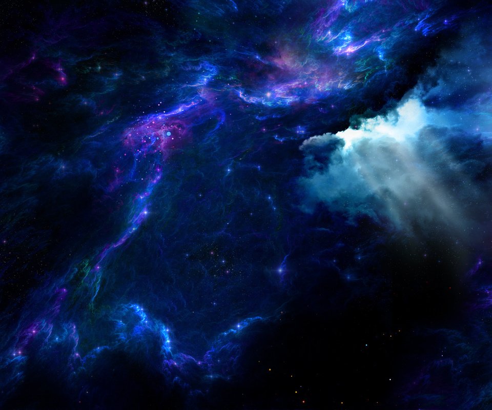 Обои небо, облака, звезды, туманность, стихия, the sky, clouds, stars, nebula, element разрешение 3036x1586 Загрузить