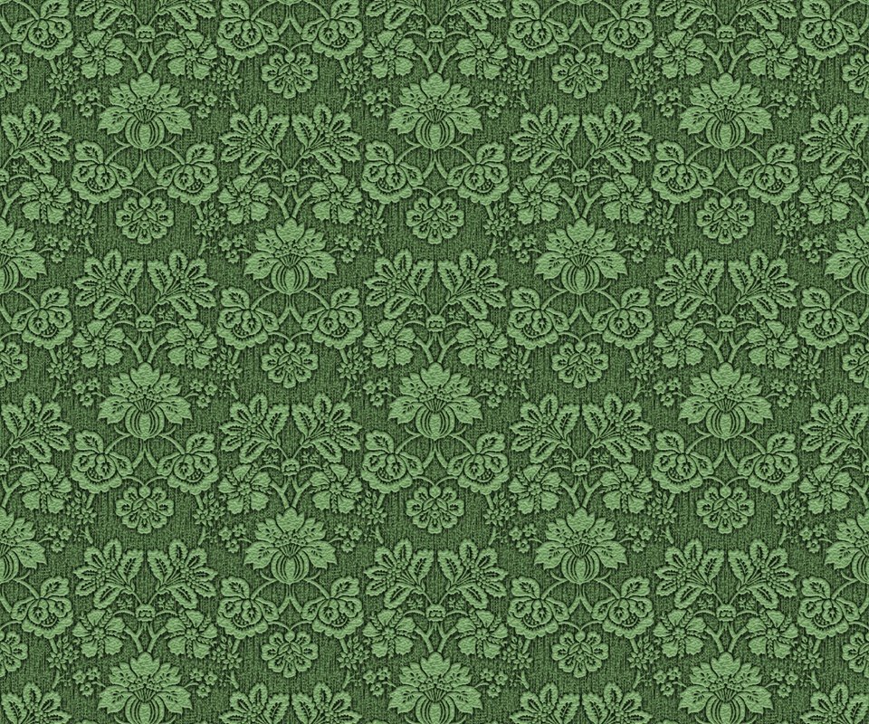 Обои цветы, зелёный, фон, узор, цвет, орнамент, ткань, flowers, green, background, pattern, color, ornament, fabric разрешение 2600x2600 Загрузить