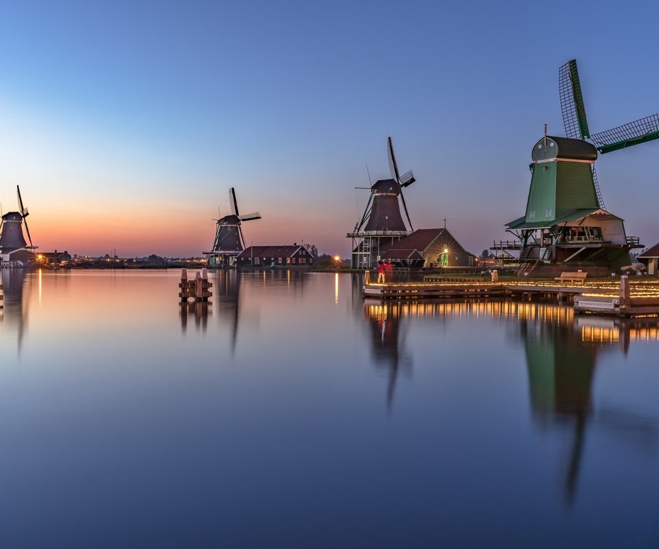 Обои фото, нидерланды, голландия, заансе-сханс, заандам, photo, netherlands, holland, zaanse schans, zaandam разрешение 2048x1366 Загрузить