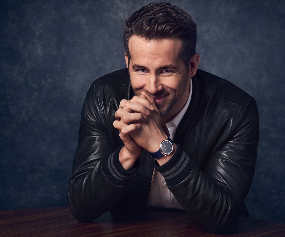 Обои поза, улыбка, часы, куртка, райан рейнольдс, pose, smile, watch, jacket, ryan reynolds разрешение 1920x1080 Загрузить