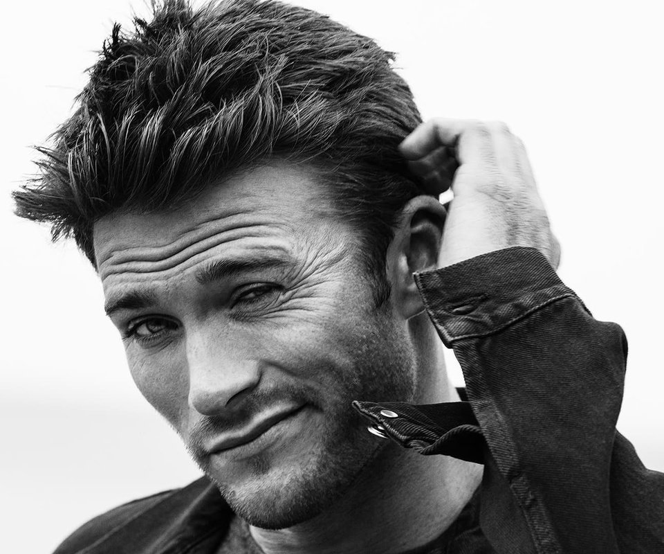 Обои чёрно-белое, актёр, мужчина, скотт иствуд, black and white, actor, male, scott eastwood разрешение 1920x1080 Загрузить