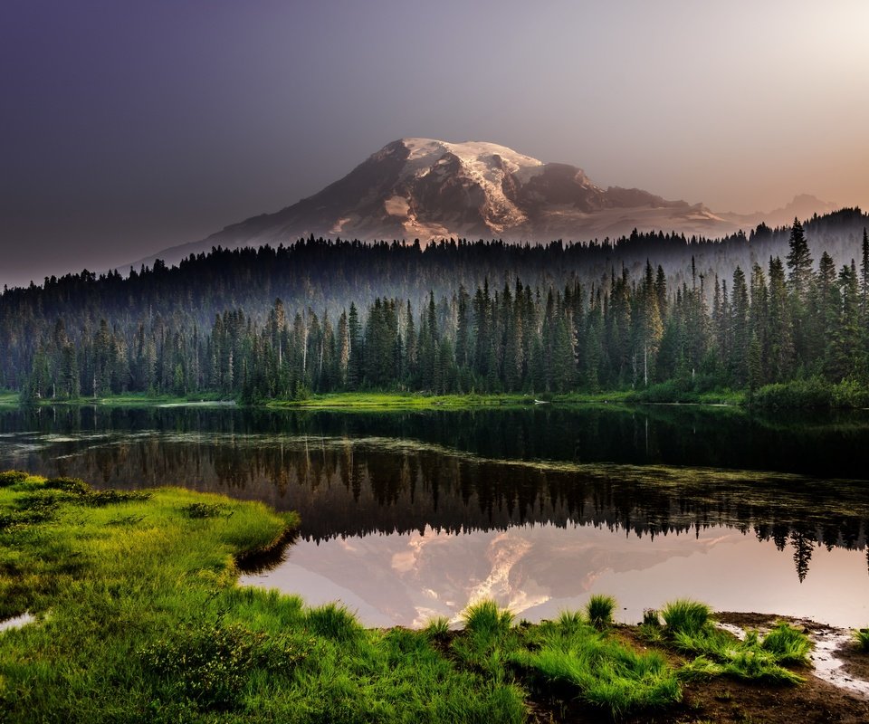 Обои деревья, озеро, горы, природа, лес, trees, lake, mountains, nature, forest разрешение 6144x3878 Загрузить