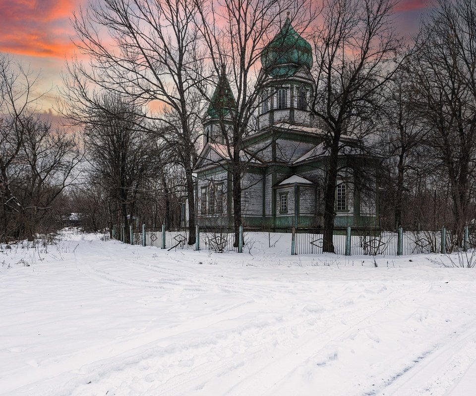 Обои храм, закат, зима, temple, sunset, winter разрешение 2048x1300 Загрузить