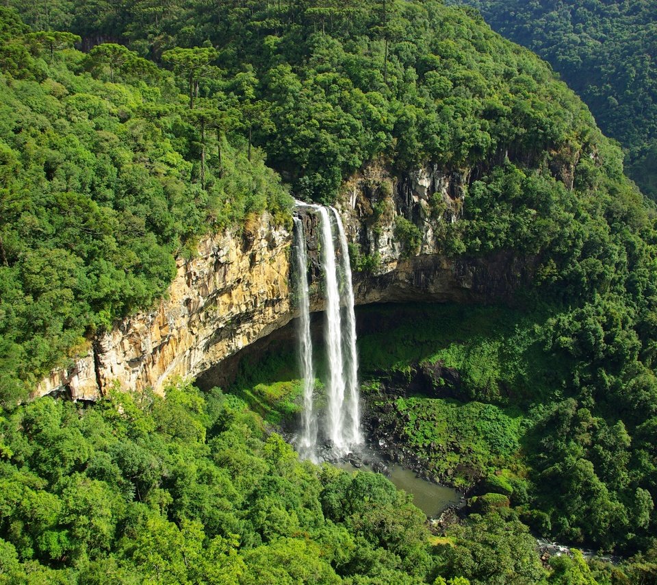 Обои горы, зелень, водопад, mountains, greens, waterfall разрешение 3872x2592 Загрузить