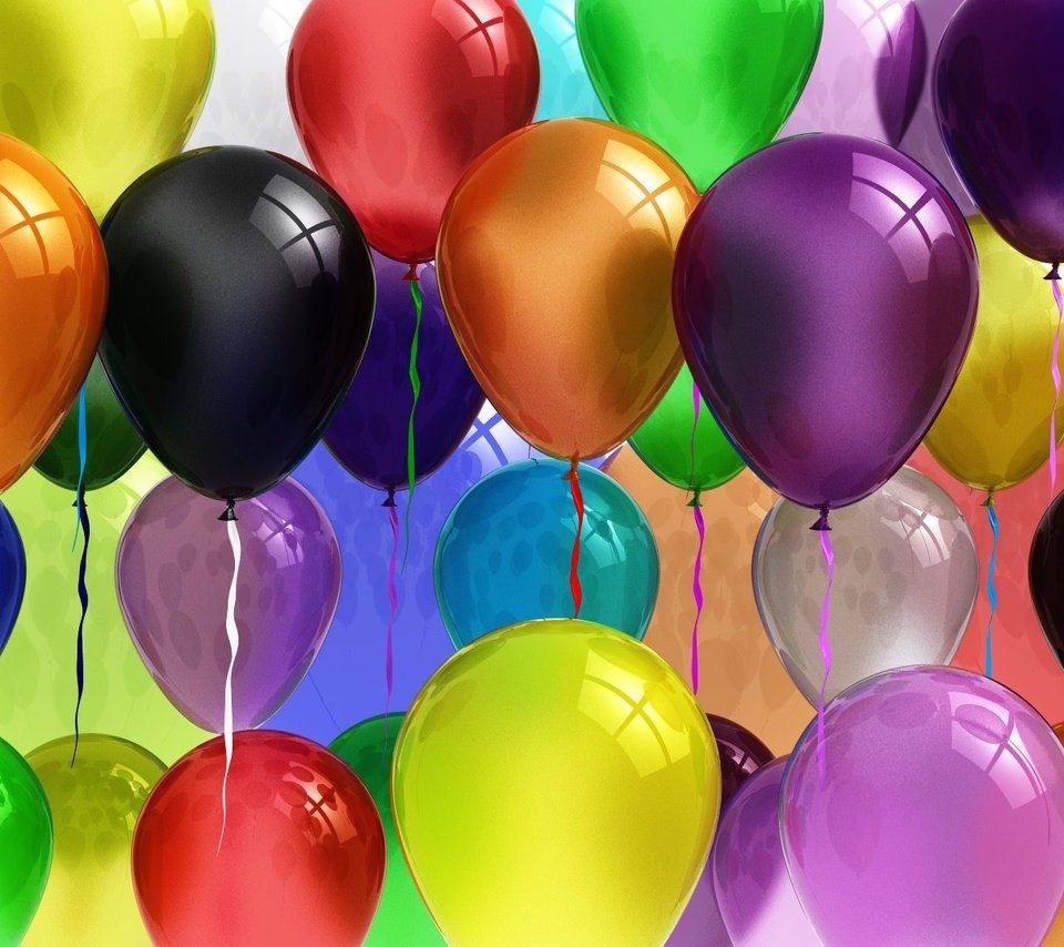 Обои разноцветные, шарики, ленточки, рендеринг, воздушные шарики, colorful, balls, ribbons, rendering, balloons разрешение 1920x1080 Загрузить