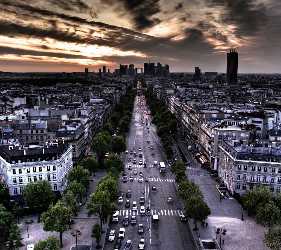 Обои дорога, облака, париж, road, clouds, paris разрешение 2560x1600 Загрузить