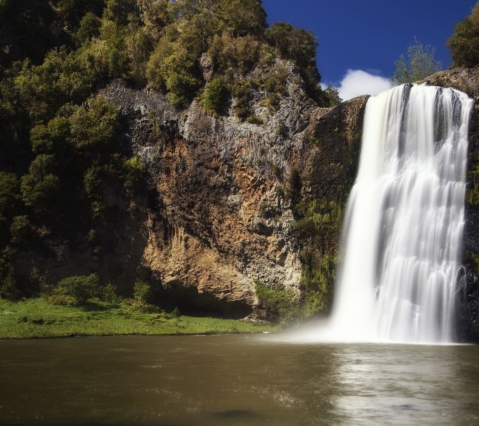 Обои река, скалы, природа, пейзаж, водопад, hunua falls, новая зеландия, водопад хунуа, river, rocks, nature, landscape, waterfall, new zealand разрешение 2560x1600 Загрузить