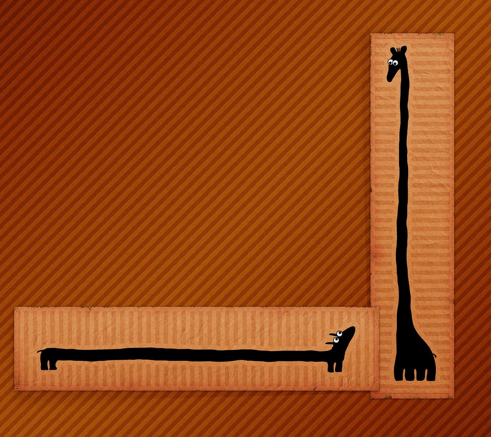 Обои рисунок, линии, минимализм, такса, жираф, figure, line, minimalism, dachshund, giraffe разрешение 2560x1600 Загрузить