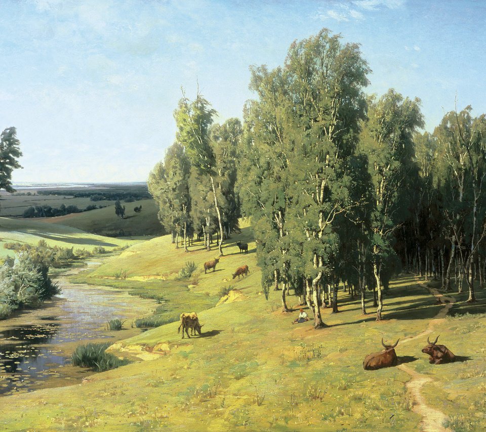 Обои картина, орловский, летний день, picture, orlovsky, summer day разрешение 2057x1350 Загрузить