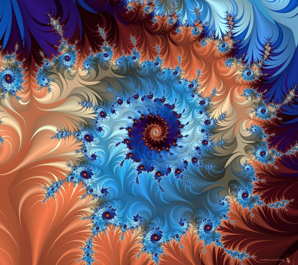 Обои цвет, фракталы, color, fractals разрешение 1920x1200 Загрузить