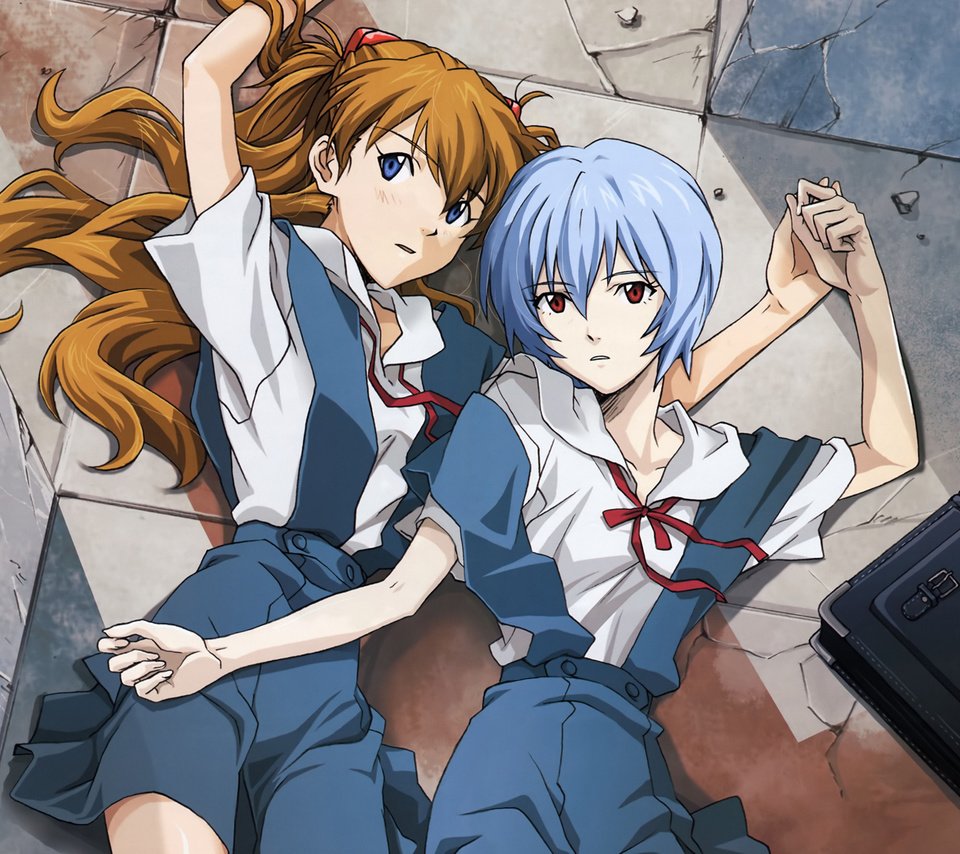 Обои neon genesis evangelion, asuka langley soryu, ayanami rei разрешение 1920x1200 Загрузить