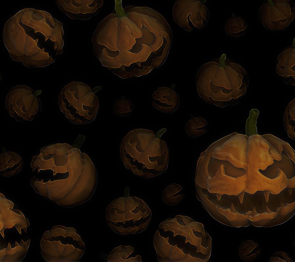 Обои хэллоуин, хеллоуин, тыквы, halloween, pumpkin разрешение 1920x1200 Загрузить