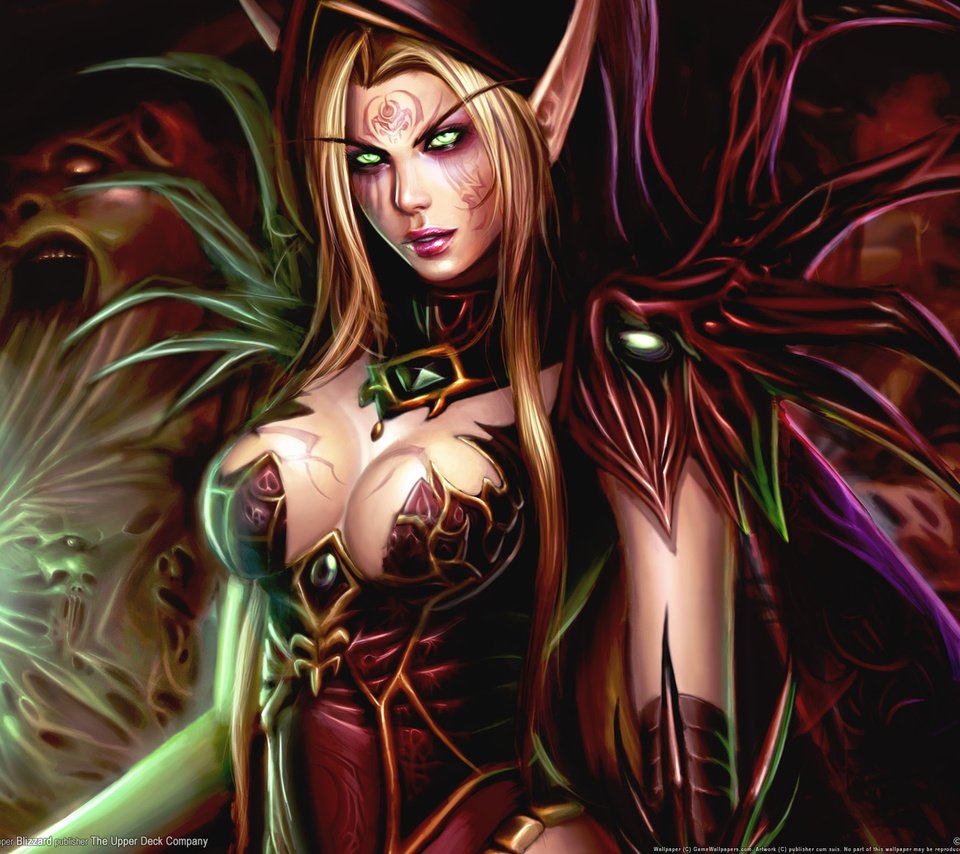 Обои грудь, мир варкрафта, груд, кровавая эльфийка, ух, chest, world of warcraft, breast, bloody elf, wow разрешение 1920x1200 Загрузить