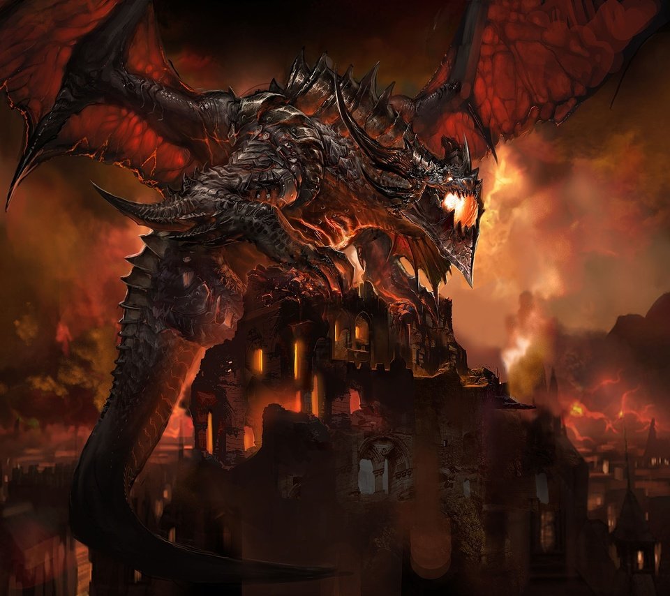 Обои дракон, мир варкрафта, ух, катаклизм, dragon, world of warcraft, wow, cataclysm разрешение 2560x1575 Загрузить