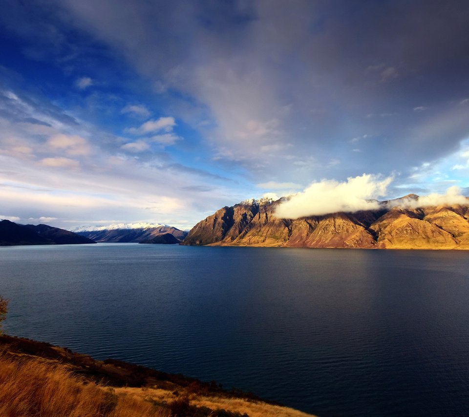 Обои остров, вулкан, новая зеландия, island, the volcano, new zealand разрешение 1920x1200 Загрузить