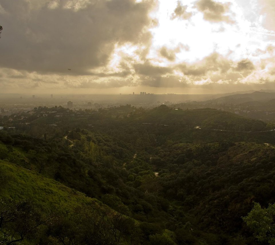 Обои облака, зелень, griffith park, лос анджелес, clouds, greens, los angeles разрешение 1920x1200 Загрузить