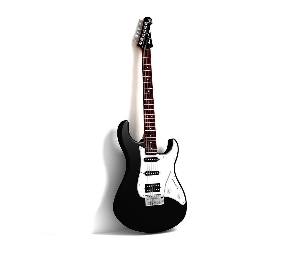 Гитара Yamaha Pacifica 112 чёрно белая