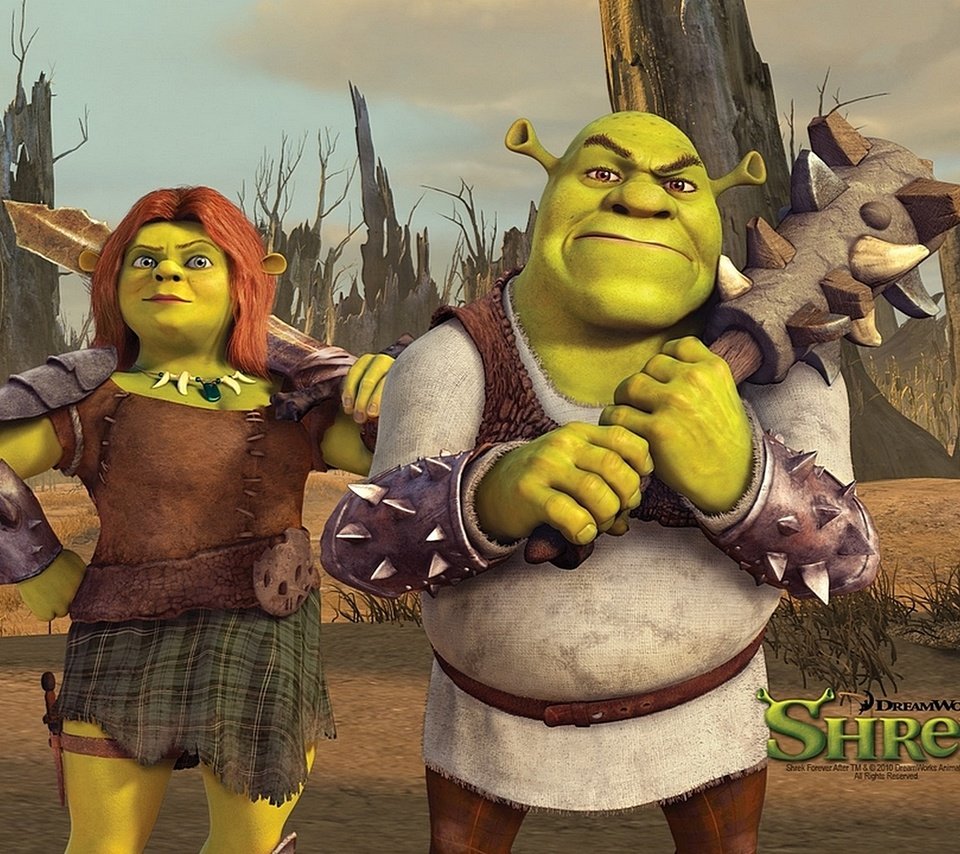 Обои шрек, фиона, shrek, fiona разрешение 1920x1080 Загрузить