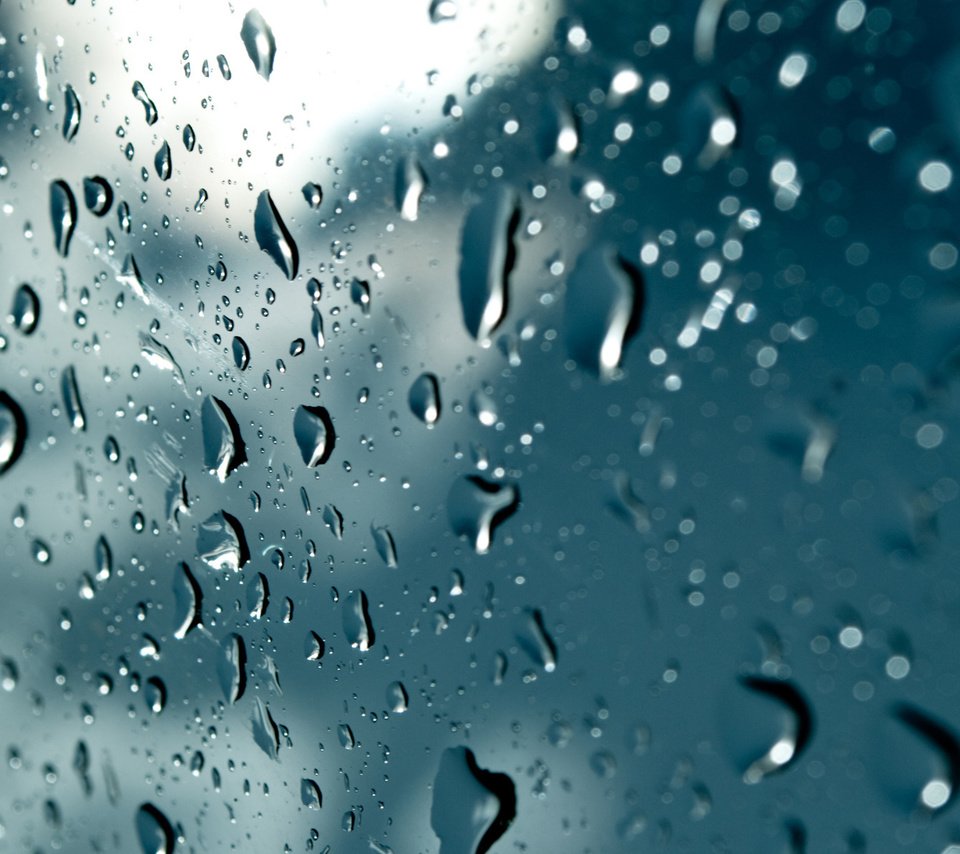 Обои макро, капли, дождь, стекло, капли дождя, macro, drops, rain, glass, raindrops разрешение 1920x1200 Загрузить