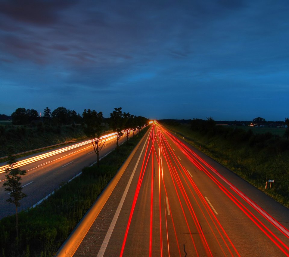 Обои ночь, пейзаж, ночная дорога, хай вей, high way, night, landscape, night road, hai wei разрешение 2560x1600 Загрузить