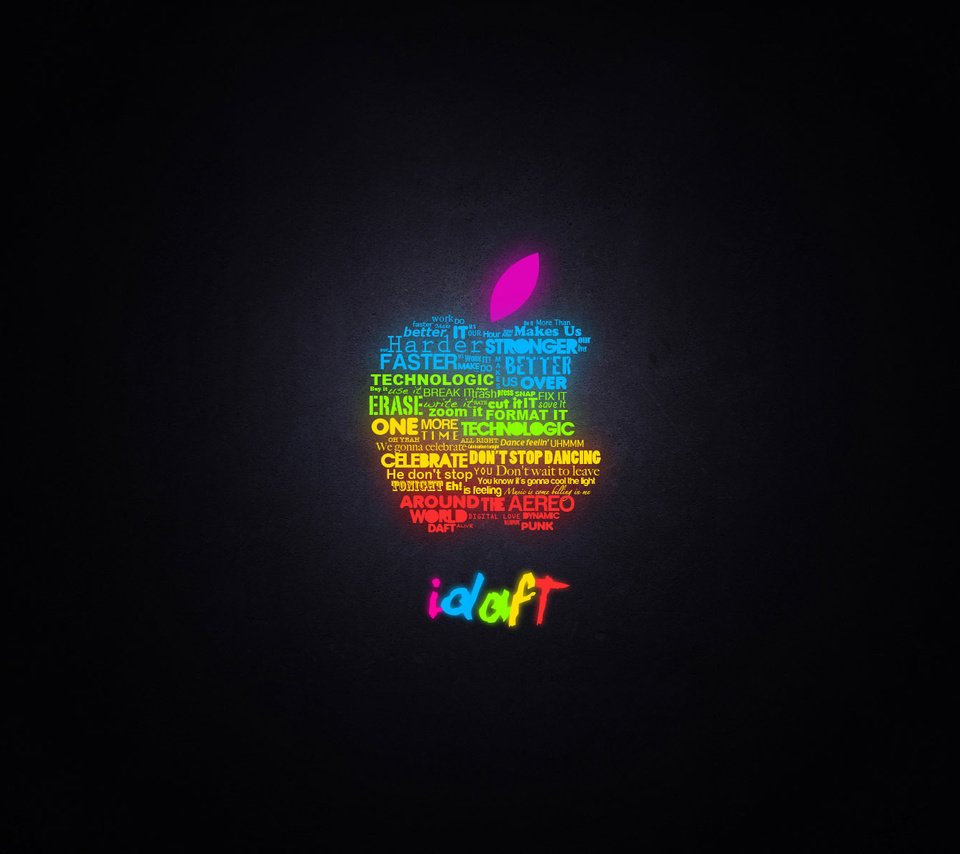 Обои свечение, яблоко, эппл, glow, apple разрешение 1920x1200 Загрузить