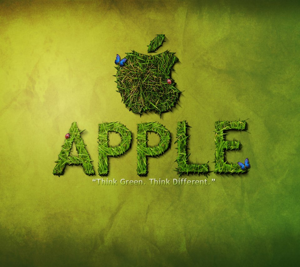 Обои зелёный, логотип, эппл, грин, green, logo, apple разрешение 1920x1200 Загрузить