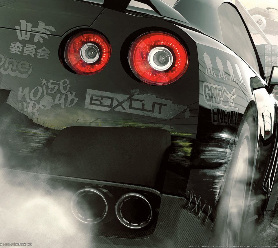 Обои скорость, трасса, prostreet, ниссан, фары, жажда скорости, speed, track, nissan, lights, need for speed разрешение 1920x1200 Загрузить