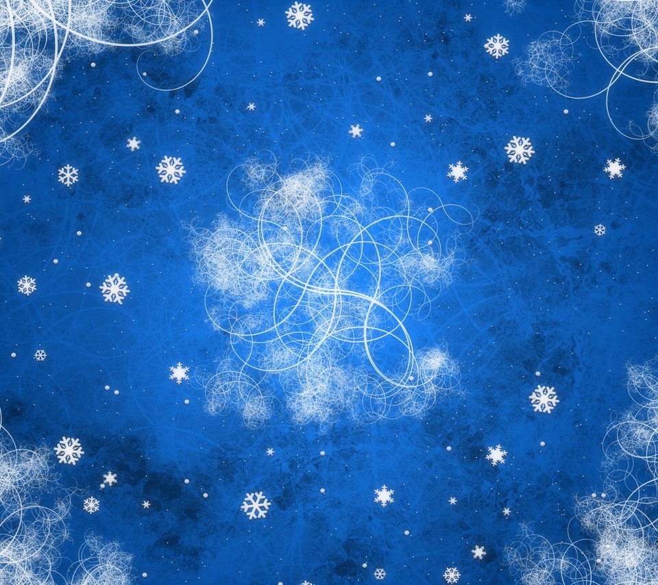 Обои новый год, снежинки, синий, узоры, завитки, new year, snowflakes, blue, patterns, curls разрешение 2560x1600 Загрузить