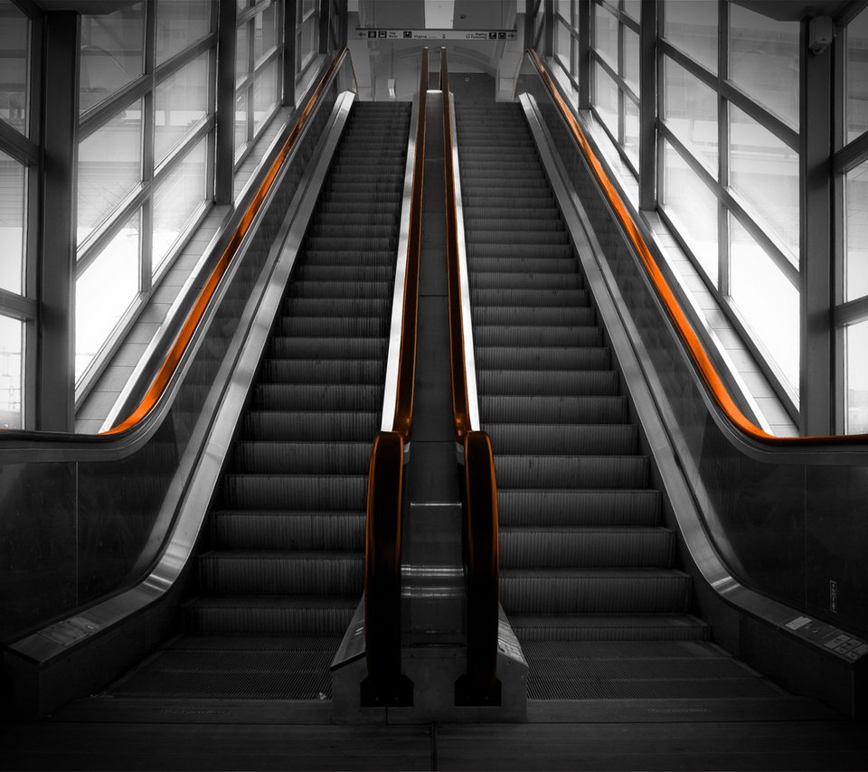 Обои перила, эскалатор, railings, escalator разрешение 1920x1200 Загрузить