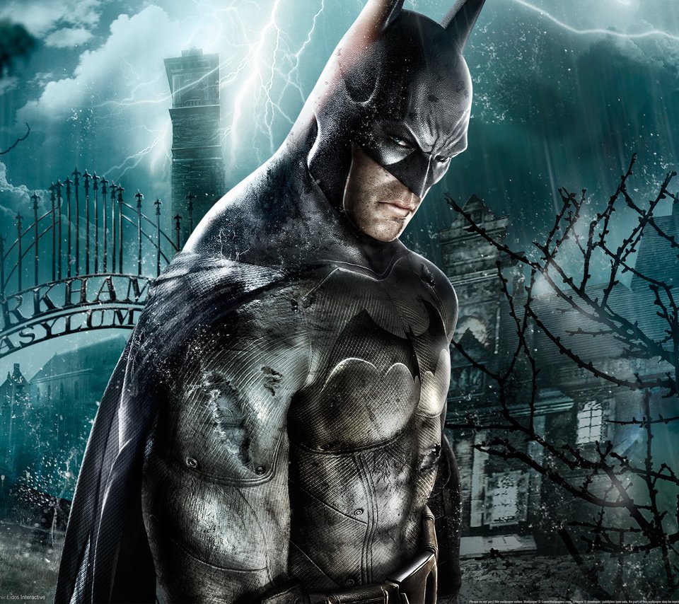 Обои картина, дом, batman arkham asylum, picture, house разрешение 2560x1600 Загрузить