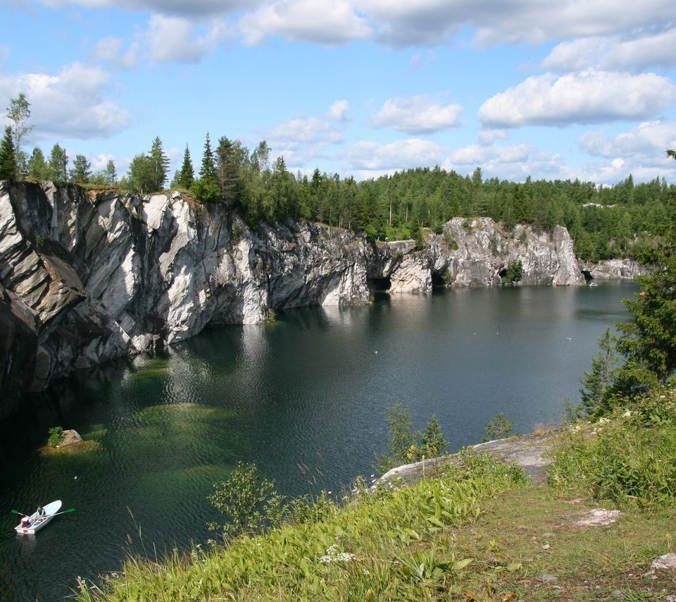 Обои река, скалы, обрыв, river, rocks, open разрешение 1920x1200 Загрузить