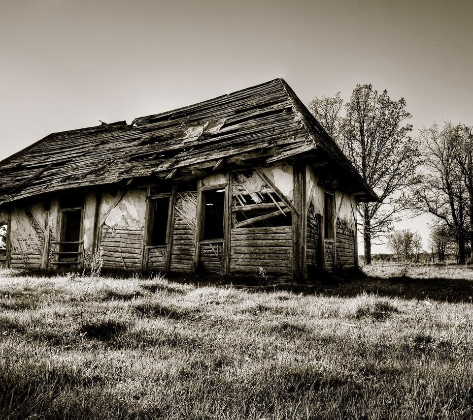 Обои развалины, старина, сепия, дом, the ruins, old, sepia, house разрешение 2560x1600 Загрузить