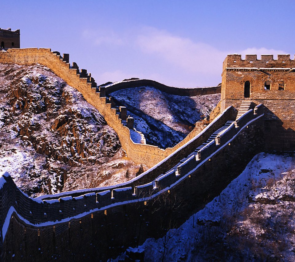 Обои стена, китай, великая китайская стена, jinshanling great wall, китайская стена, wall, china, the great wall of china разрешение 1920x1200 Загрузить