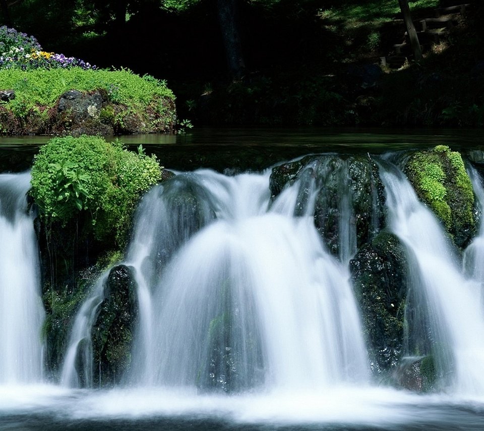 Обои водопад, япония, японии, хоккайдо, waterfall, japan, hokkaido разрешение 1920x1080 Загрузить