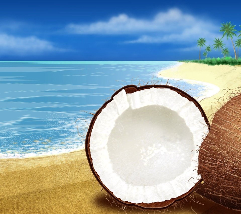 Обои море, пляж, реклама, кокос, баунти, райский остров, sea, beach, advertising, coconut, bounty, paradise island разрешение 2560x1600 Загрузить