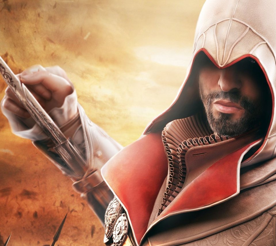 Обои assassins creed, ассасин, братство, эцио, assassin, brotherhood, ezio разрешение 1920x1200 Загрузить