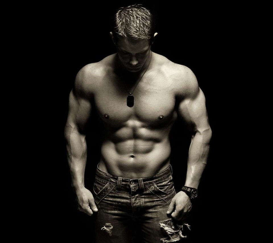 Обои парень, чёрно-белое, мужчина, мышцы, guy, black and white, male, muscle разрешение 1920x1200 Загрузить