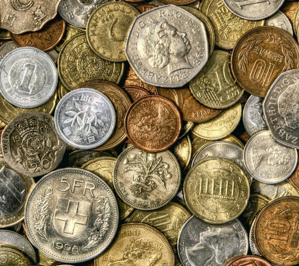 Обои деньги, монеты, мелочь, бабосы, trifle, money, coins, detail разрешение 1920x1080 Загрузить