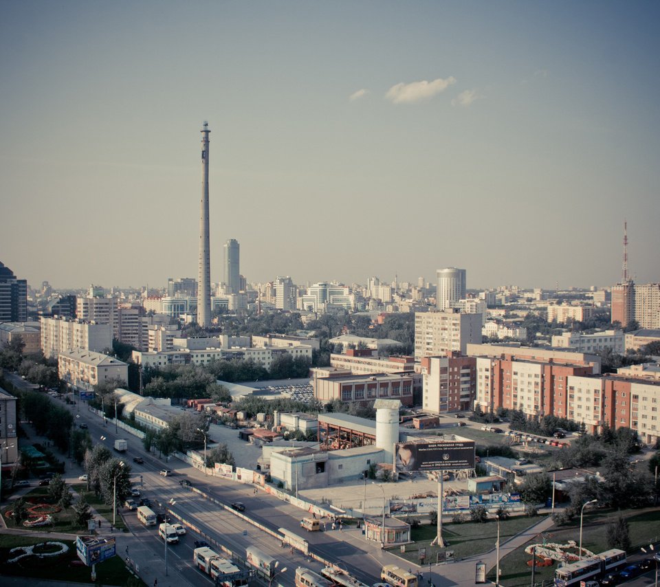 Обои панорама, россия, екатеринбург, panorama, russia, ekaterinburg разрешение 2560x1707 Загрузить