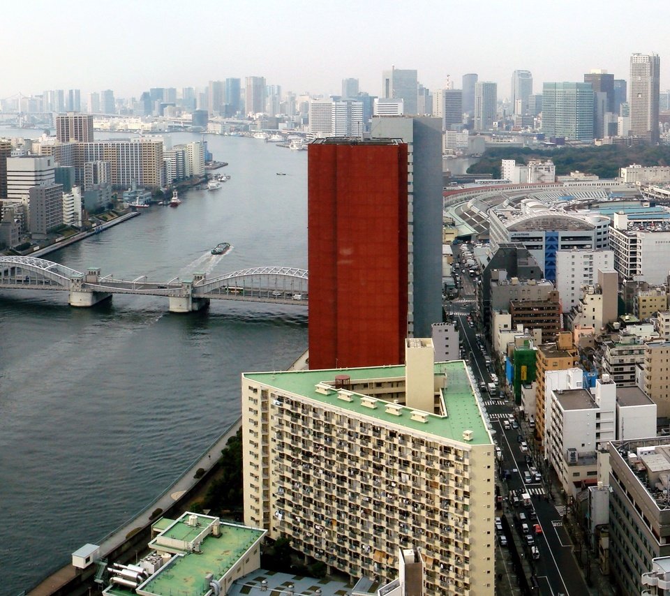 Обои мост, япония, токио, bridge, japan, tokyo разрешение 4143x2103 Загрузить