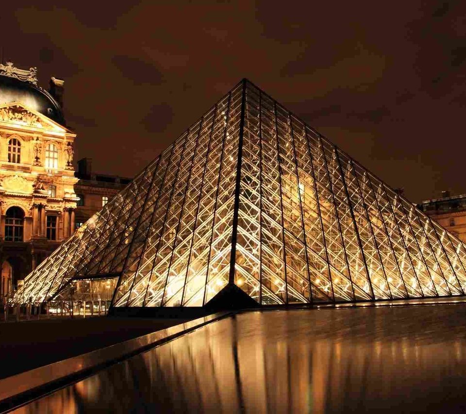 Обои вечер, париж, франция, лувр, музей, the evening, paris, france, the louvre, museum разрешение 1920x1200 Загрузить
