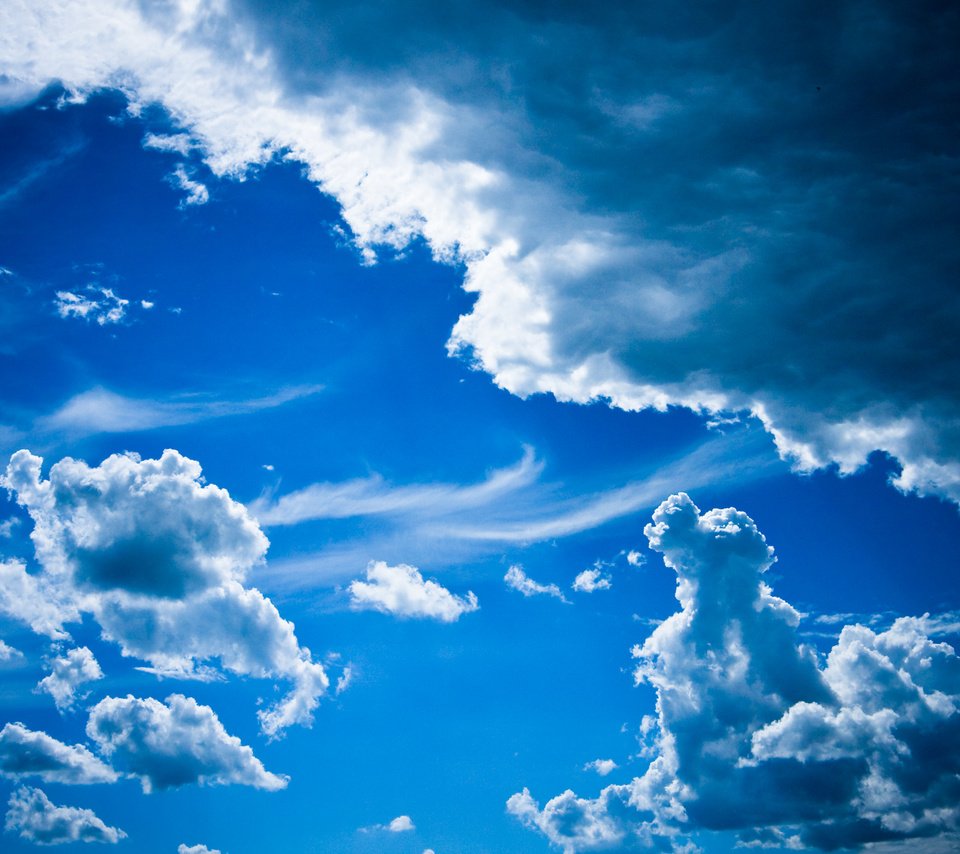 Обои небо, облака, the sky, clouds разрешение 1920x1200 Загрузить