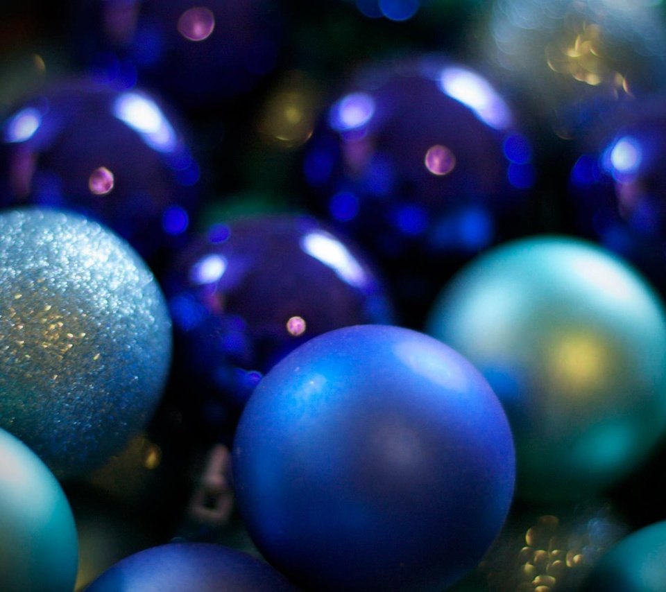 Обои новый год, зима, синий, голубой, блеск, елочные шары, new year, winter, blue, shine, christmas balls разрешение 1920x1200 Загрузить