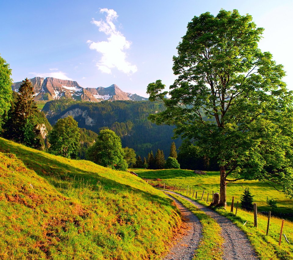 Обои дорога, горы, road, mountains разрешение 1920x1440 Загрузить