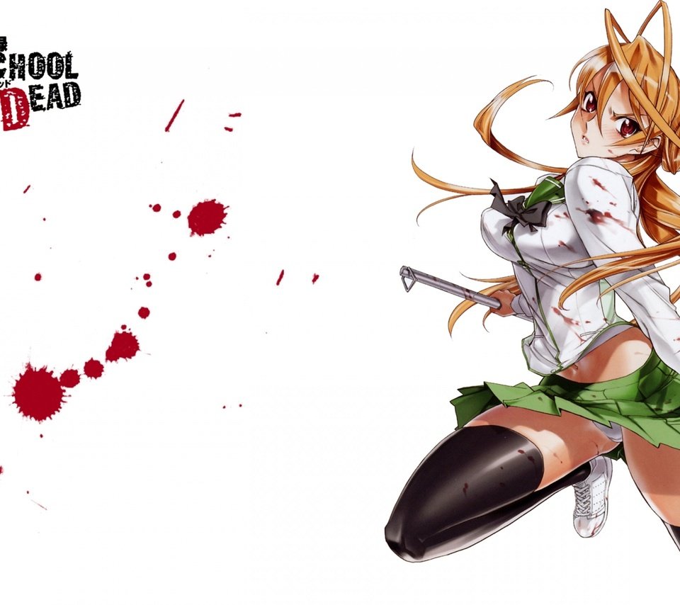 Обои аниме, highschool of the dead, anime разрешение 1920x1200 Загрузить