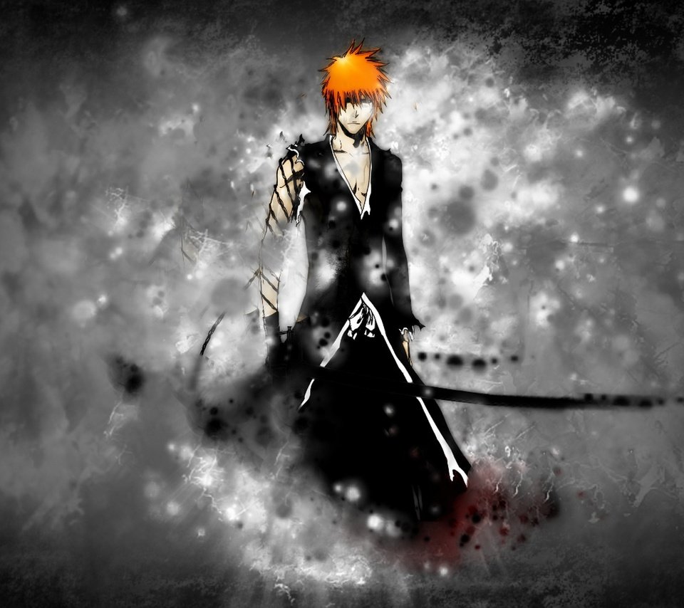 Обои меч, блич, ichigo, mech, blich, ичиго, bankai, sword, bleach разрешение 2560x1440 Загрузить