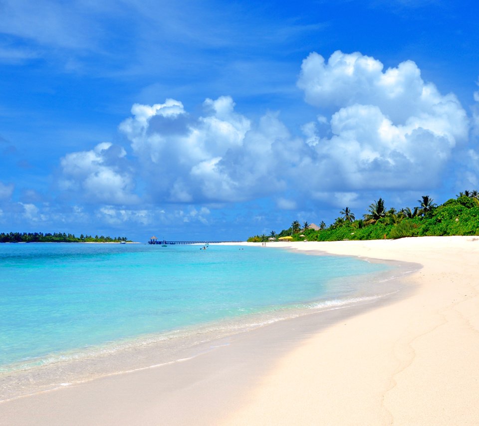 Обои море, пляж, тропики, мальдивы, sea, beach, tropics, the maldives разрешение 4074x2681 Загрузить