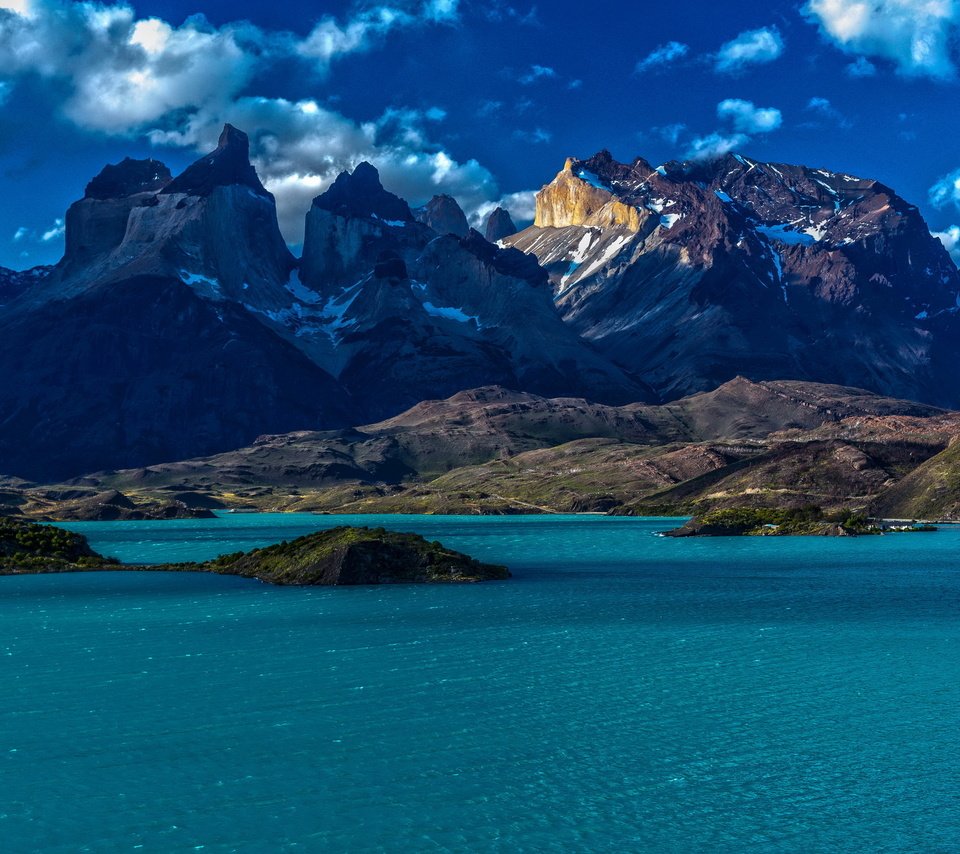 Обои озеро, горы, природа, чили, патагония, lake, mountains, nature, chile, patagonia разрешение 2560x1600 Загрузить