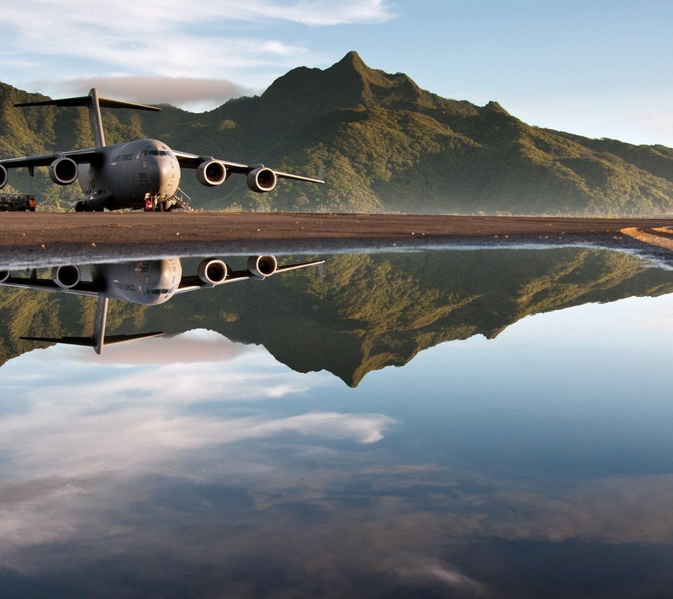 Обои самолет, авиация, c-17 globemaster, the plane, aviation разрешение 1920x1080 Загрузить